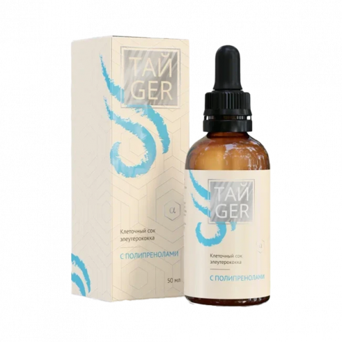 ТАЙGER Сок элеутерококка с Q10, 50 мл